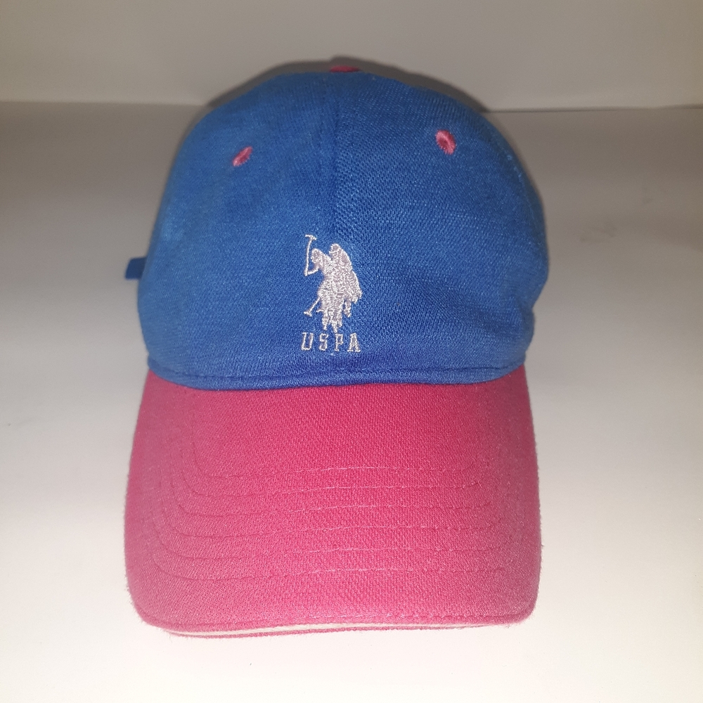 Pink and blue used U.S. Polo Assn one size fit hat